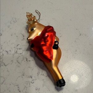 Pottery Barn Vintage Vixen Reindeer Ornament